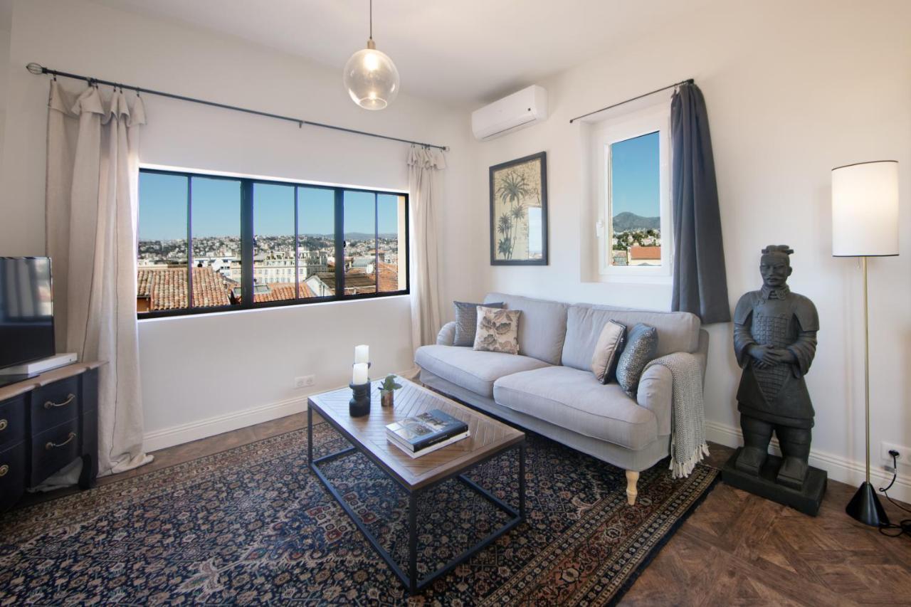Апартаменти Cocoon Loft - Magnifique Loft Sous Toit, Refait A Neuf, Vues Splendides, Clim, Wifi Ніцца Екстер'єр фото
