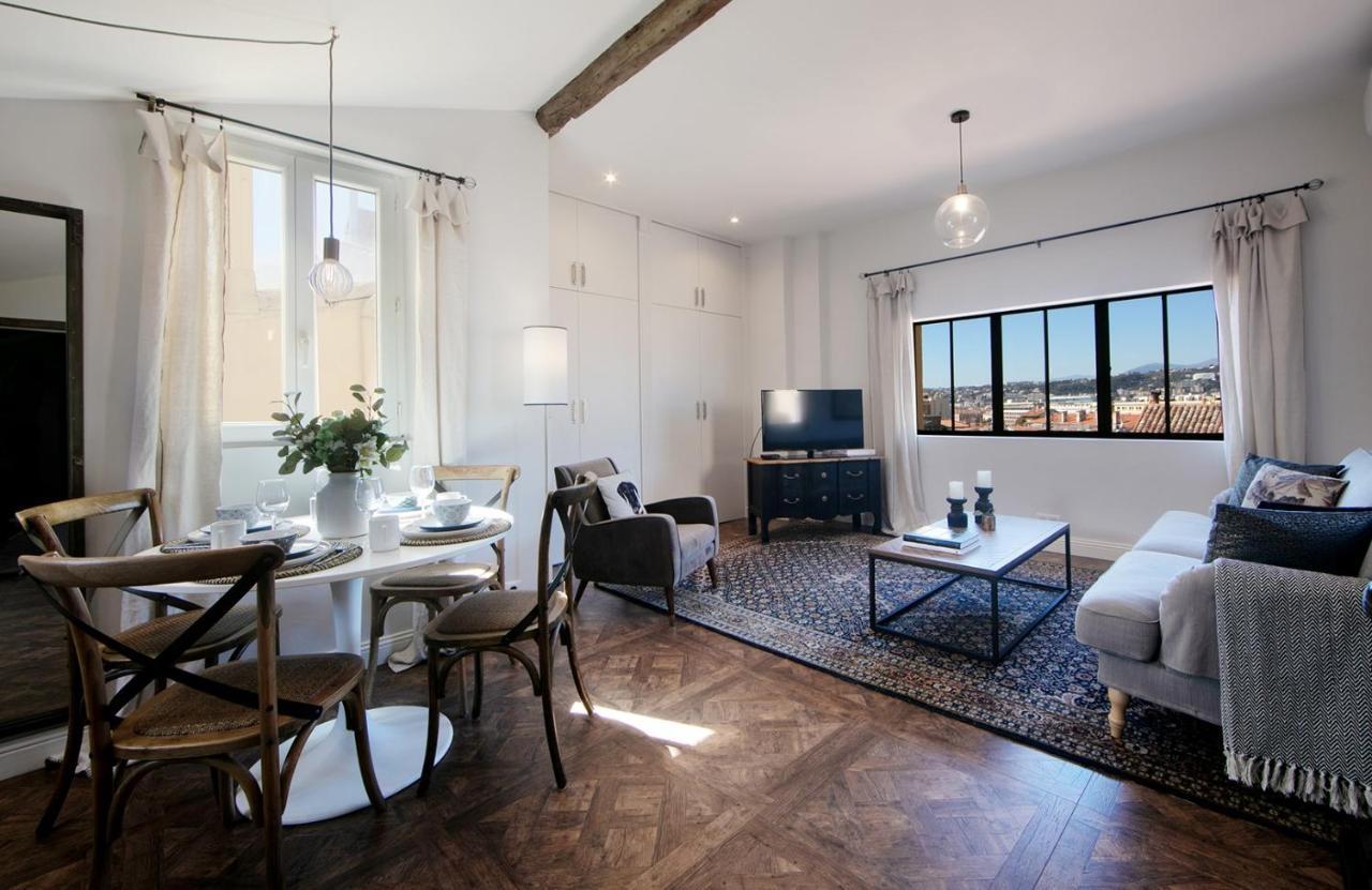 Апартаменти Cocoon Loft - Magnifique Loft Sous Toit, Refait A Neuf, Vues Splendides, Clim, Wifi Ніцца Екстер'єр фото